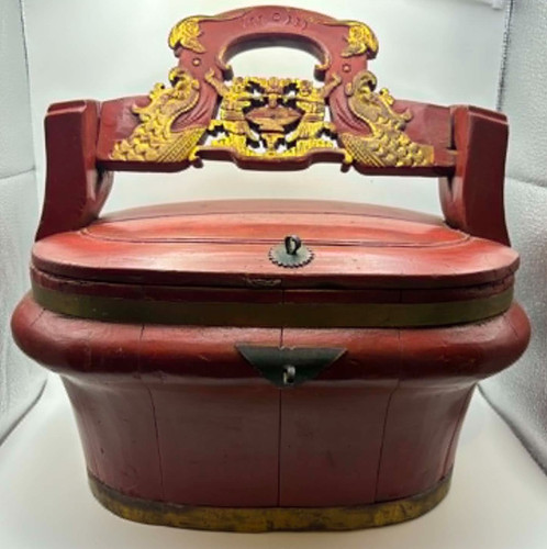 Vintage chinese wooden food - chinese,