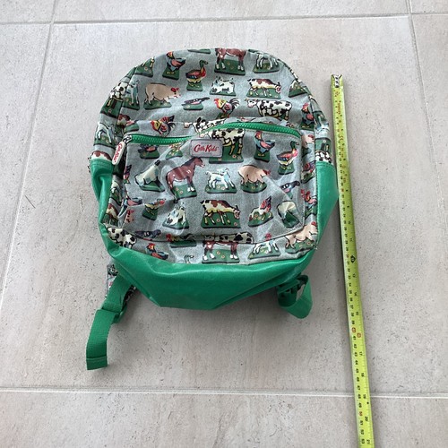 Blue animal print back pack - animal,