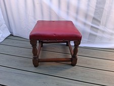 Vintage 1960s Footstool,  Oak