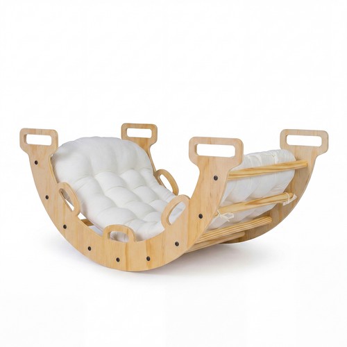 Wooden rocking climbing arch - wooden,