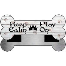 Keep Calm Play On Novelty Bone