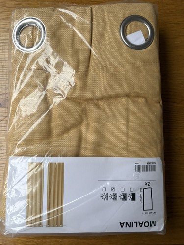 Ikea moalina yellow - ikea, curtains