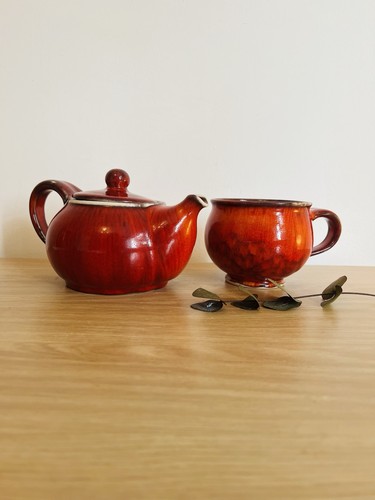 Studio pottery teapot - studio, large