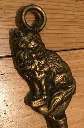 Vintage brass toasting - toasting, fork