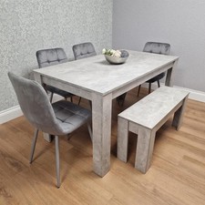 Modern Dining Table Set with 4