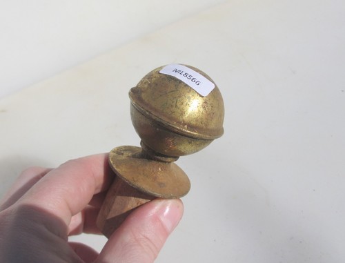 Victorian brass curtain pole - victorian,