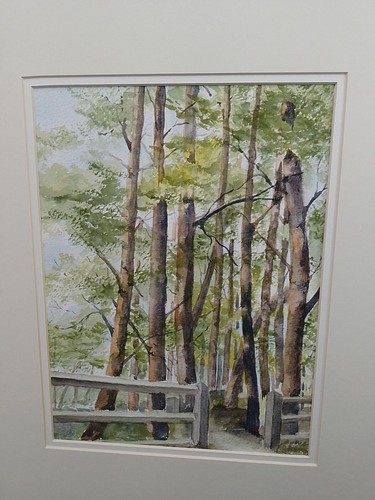 Original painting woodland - painting,