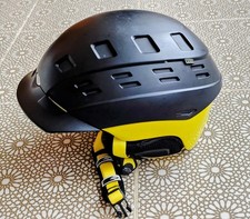 Smith Variant Brim Ski/Snowboard Helmet Black / Yellow, Size Medium 55-59cm