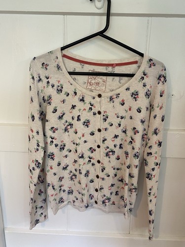 White floral cardigan fat - floral,