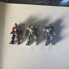 Transformers Die-cast Metal Mini Figures x 3 Hasbro / Dickie Toys worn