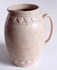 VINTAGE (ARTHUR WOOD) POTTERY  ART DECO LEAF PATTERN JUG