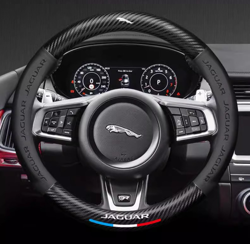 Leather steering wheel - 15",