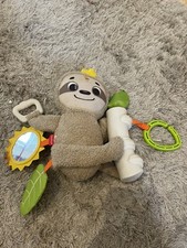 Fisher-Price Slow Much Fun Stroller Sloth Toy Activity Toy
