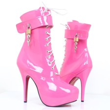 Platform 6" high heel lockable