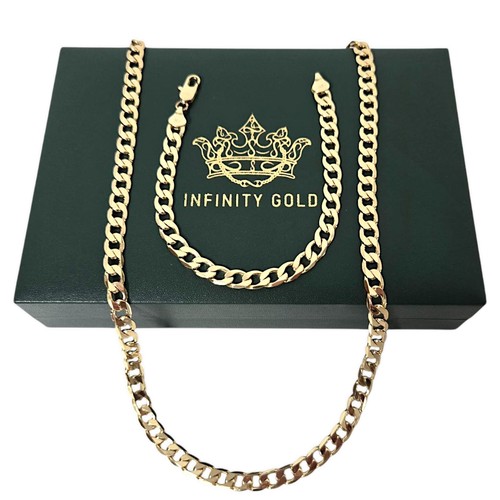 Mens 6mm curb set - gold, xp