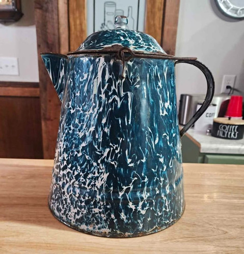 Graniteware vintage blue - vintage,