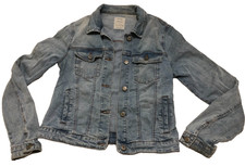 Women Denim Jacket Bershka Size M UK / EUR M