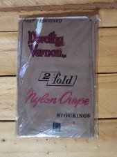 Vintage Dorothy Vernon Fully Fashioned Crepe Stocking 1970s - 9.5 Honey Tint