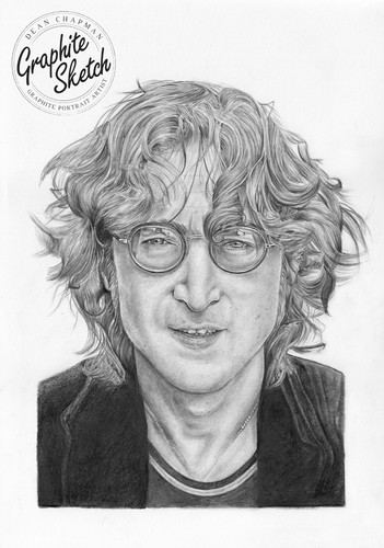 John lennon graphite drawing - john,