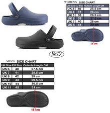 MENS WOMENS WIDE FIT SUMMER GARDEN CLOGS HOSPITAL NURSE LADIES BEACH INDOOR SHOE