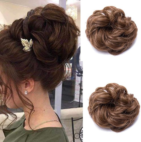Hair bun curly messy - bun,