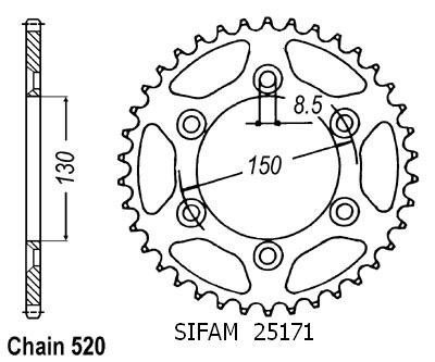 Aluminum sprocket yamaha - aluminum,