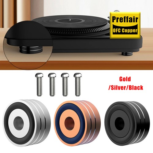 4pcs aluminum hifi amp speaker - aluminum,
