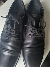 Mens Beckett Size 8 Smart Black Shoes Lace Up Formal Office Wedding Smart Shoes