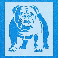 Bulldog Dog Stencil: Mylar