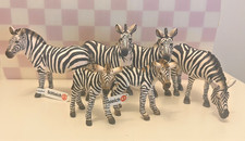 Schleich set of 6 Zebra