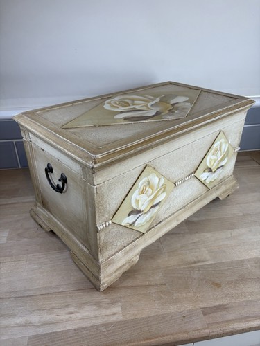 Vintage wooden chest trunk - vintage,