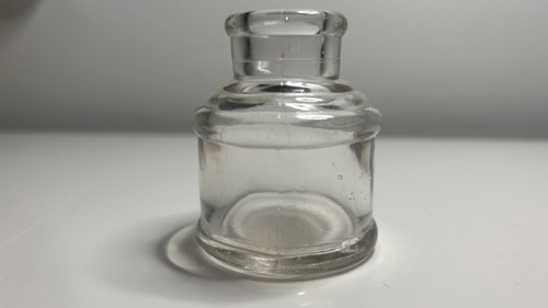 Vintage clear glass ink - glass,