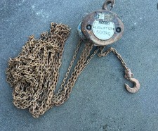Morris 500kg Manual Chan Hoist Cmplete With Hook