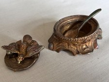 Vintage brass trinket dish - brass,