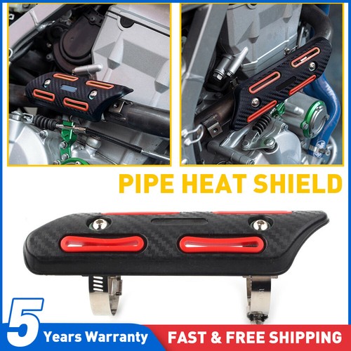 Universal red exhaust muffler - red,