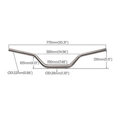 28mm 1 1/8" Handlebar Handle