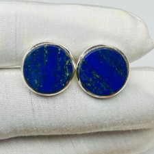 Genuine lapis lazuli cufflinks - lapis,