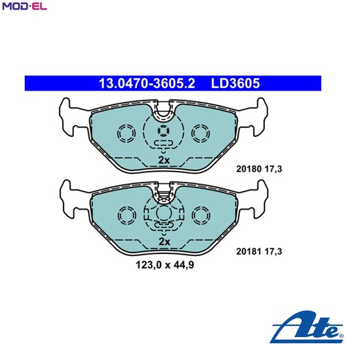Brake pad set - set,