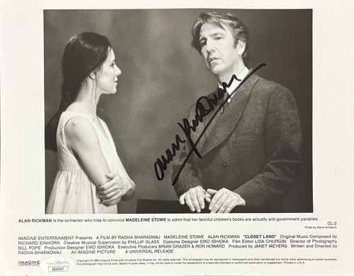 Alan rickman signed 8x10 - signed,