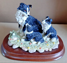 The Leonardo Collection – Border collie with 2 pups 1995 Vintage