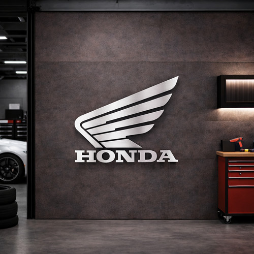 Honda 80cm aluminum logo name - honda,