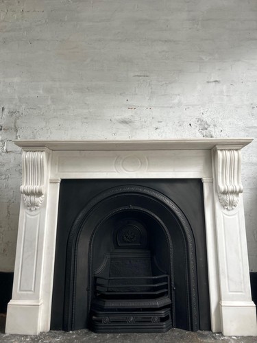 Marble fire surround for cast - marble,