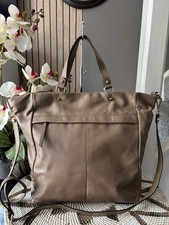Jones London Jones Bootmaker Light Brown Leather Handbag Tote Bag Shoulder Bag