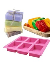 6 Cavity Silicone Soap Moluds
