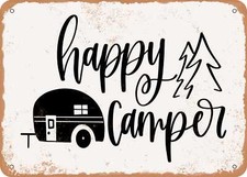 METAL SIGN - Happy Camper - 2