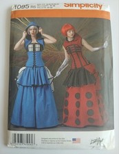 Uncut Dr Doctor Who Tardis & Dalek Costume Sewing Pattern 14-22 Simplicity 1095