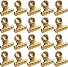 20 Pcs Gold Paper Clips, Mini