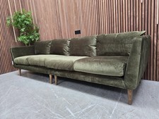 Sofa.com Holly 4 Seater Split Sofa In Green Velvet RRP:£1810