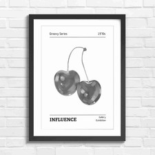 Retro Vintage Cherries Art