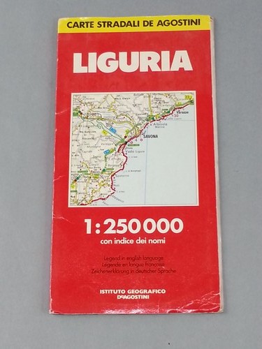 Liguria road map - road,